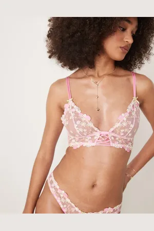 ASOS – Cleo – Hochwertiger weicher Longline-BH in mit Stickerei