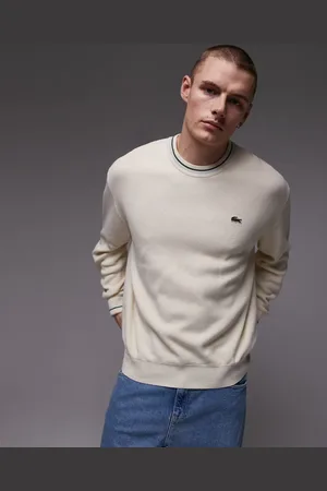 Lacoste – Langärmliger Pullover in mit Rundhalsausschnitt und Paspelierung