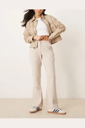 Abercrombie & Fitch – Kurvig geschnittene Bootcut-Hose in mit niedrigem Bund