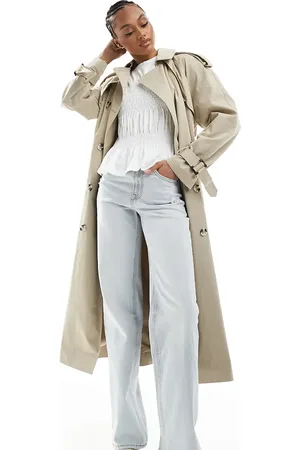 Stradivarius Tall – D92 – Straight Jeans in verwaschenem Hellgrau
