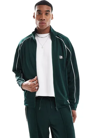 Bershka – Trainingsjacke in mit Paspelierung, Kombiteil
