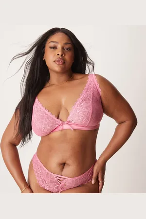 ASOS ASOS DESIGN Curve – Blake – Weicher BH aus Herzspitze mit Korsettdetail und hohem Trägeransatz