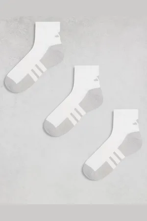 adidas Adidas Running – Essentials – 3er-Pack Knöchelsocken in Weiß und Grau