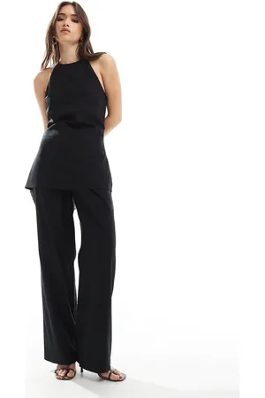 4th & Reckless – Elegante Hose aus Leinenmix in mit weitem Bein, Kombiteil