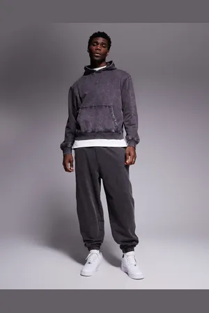 ASOS – Oversize-Jogginghose in verwaschenem, dunklem Marineblau
