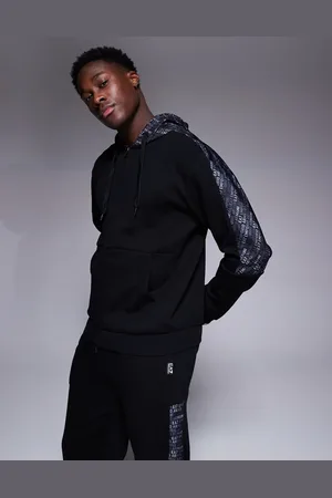 EA7 Armani – – Kapuzenpullover in mit Logoband und Reißverschluss, Kombiteil