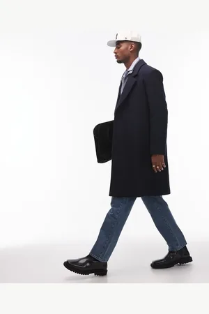 Topman – Locker geschnittener, einreihiger Mantel in