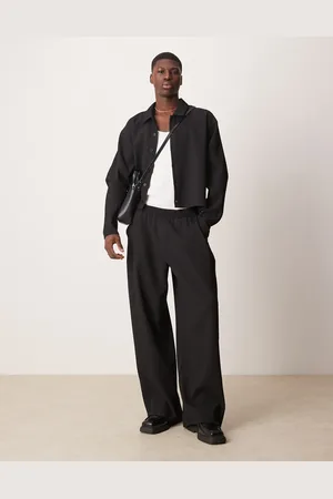 ASOS – Superweite, plissierte Hose in mit elastischem Bund, Kombiteil
