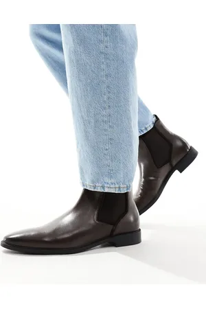 ASOS – Chelsea-Stiefel aus braunem Leder