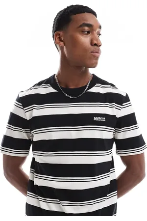 Barbour – Nelson – T-Shirt mit breiten Streifen in und Logo