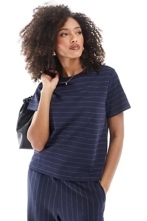 AWARE – Kastiges T-Shirt in gestreift, Kombiteil