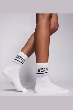 ASOS Weekend Collective – Socken mit blauem Streifendetail