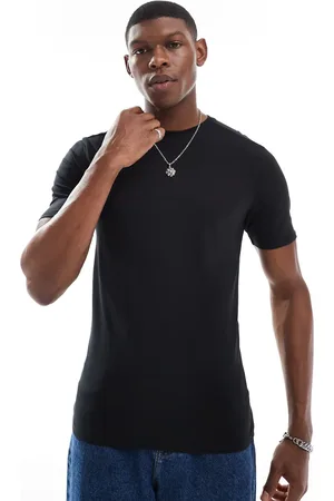 River Island – Schwarzes Muskel-T-Shirt