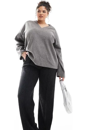 ONLY – Gerade geschnittene Hose in mit Nadelstreifen