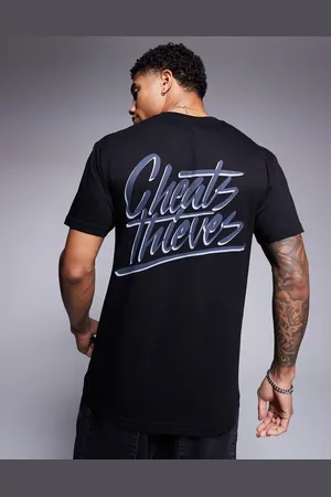 Cheats & Thieves – T-Shirt in mit Schriftzug-Logo am Rücken, 200 g/m²