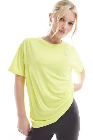 PUMA – Run Velocity – T-Shirt in Limettengelb