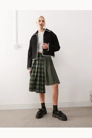 Monki – Kurze Jacke in mit Kontrastnaht