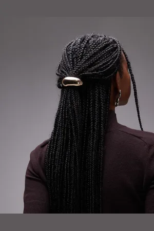 Topshop – Hannah – Haarband mit großer Metall-Manschette in Goldoptik