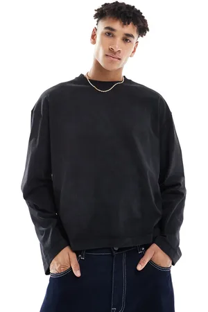 ASOS – Schweres, langärmliges Oversize-Shirt in mit kastigem Schnitt, 220 g/m²