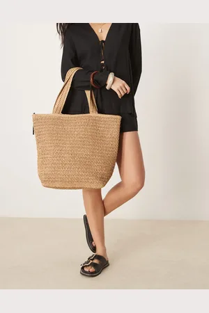 ASOS – Tragetasche in Häkel-Stroh-Optik