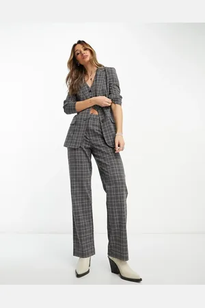 ONLY – Elegante Hose mit weitem Bein in mit Nadelstreifen, Kombiteil