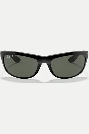 Ray-Ban – Balorama – Rechteckige, polarisierte Sonnenbrille in mit grünen Gläsern