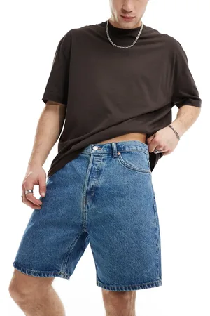 Weekday – Space – Locker geschnittene Jeans-Shorts in 90er