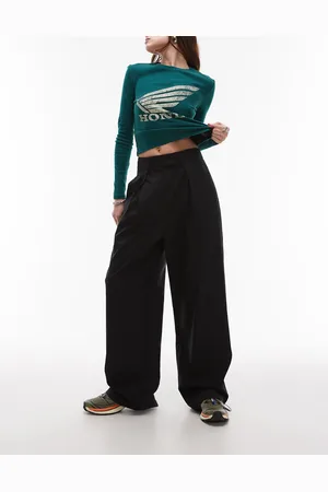 Topshop – Elegante Hose in mit weitem Bein, Kombiteil