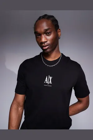 Armani Exchange – T-Shirt in mit zentriertem Logo