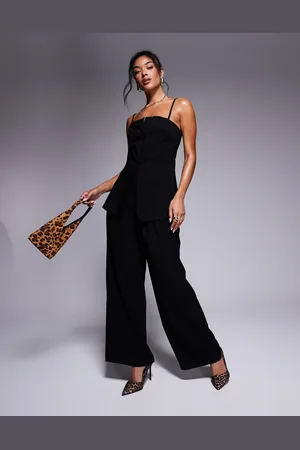 River Island – Geripptes Camisole in mit Knopfleiste