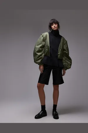 ASOS – Bomberjacke im khaki Deconstructed-Design