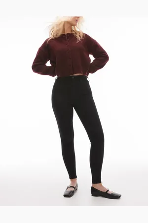 Topshop – Joni – Sehr eng geschnittene Jeans in mit hohem Bund