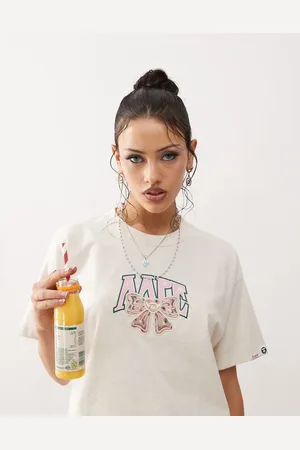 A Bathing Ape AAPE by A BATHING APE – T-Shirt in Elfenbeinweiß mit Logo