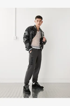 A Bathing Ape Aape By A Bathing Ape – Jogginghose in verwaschenem Grau mit Bündchen und seitlichem Logo