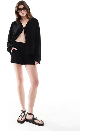 4th & Reckless – Shorts aus Leinen in mit geraffter Taille, Kombiteil