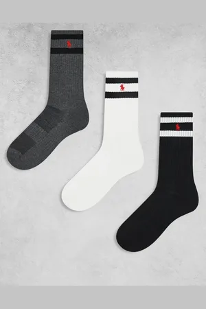 Ralph Lauren – Mehrfarbige Socken im 3-Pack