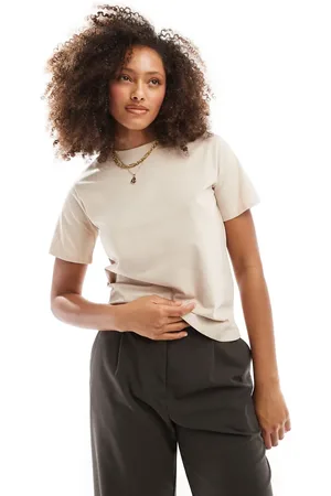 Cotton On Cotton On – Schlichtes 90er-T-Shirt in Steinbeige