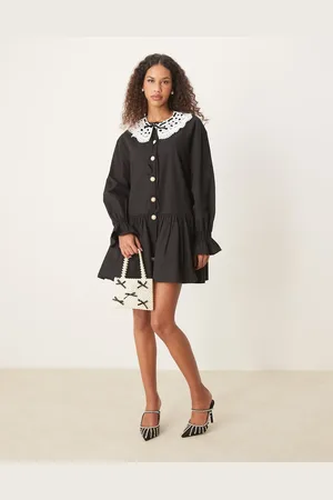 Sister Jane – Minikleid in mit überdimensionalem Kragen