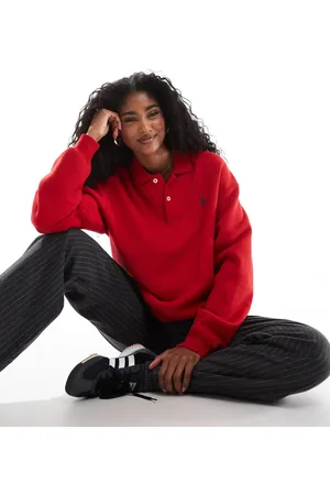 Ralph Lauren – Sweatshirt in mit Kragen und Logo