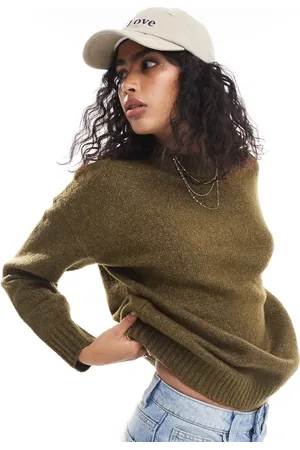 Threadbare – Strickpullover in Khaki