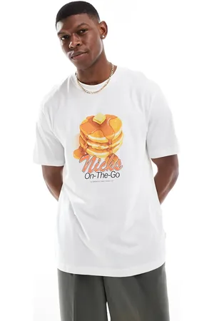 Only & Sons – Oversize-T-Shirt in mit Pancakes-Print