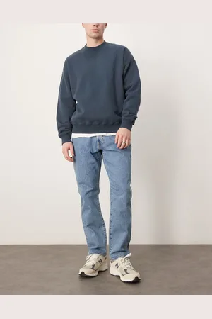 Abercrombie & Fitch – Jeans in blauer Waschung mit geradem Bein