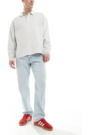 Only & Sons – Edge – Straight Jeans in hellblauer Waschung