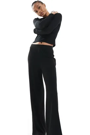 ONLY – Gerippte Hose in mit weitem Bein