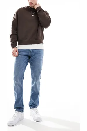 Only & Sons – Regulär geschnittene Jeans in hellblauer Waschung