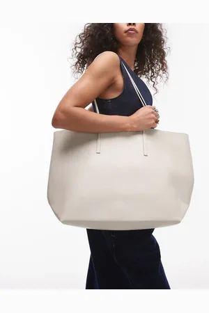 MANGO – Große Tragetasche in Beige