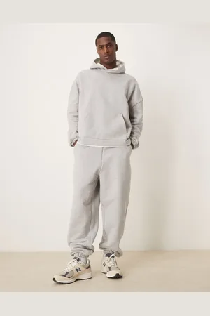 ASOS – Schwere, hochwertige Oversize-Jogginghose in meliert, 650 g/m², Kombiteil