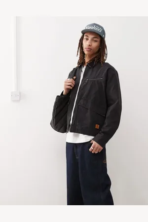 Timberland – Strafford – Jacke aus Canvas in verwaschenem mit Reißverschluss