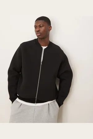 ASOS – Oversize-Bomberjacke aus schwerem Scuba-Stoff in