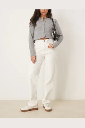 VILA – Kelly – Weit geschnittene Jeans in mit hohem Bund